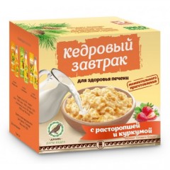 «Кедровый завтрак для здоровья печени» с расторопшей и куркумой