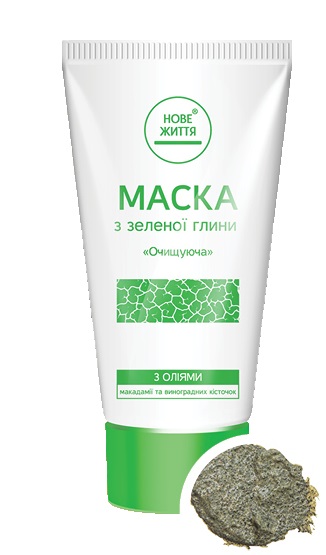 Маска с зеленой глины «Очищающая» для всех типов кожи
